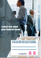 Talk about your financial future poster